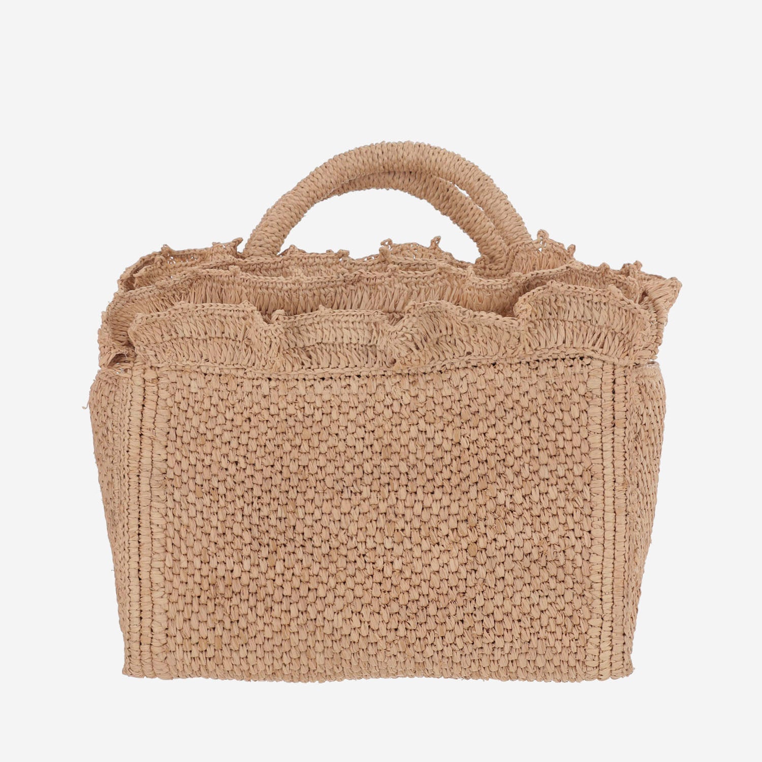 BORSA TOTE IN RAFIA E COTONE LAGUNA TEA IBELIV 