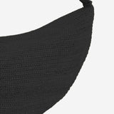 BORSA LUNA IN RAFIA LUNA BLACK IBELIV 