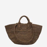 BORSA TOTE SOMA IN RAFIA E COTONE SOMA DARKTEA IBELIV 