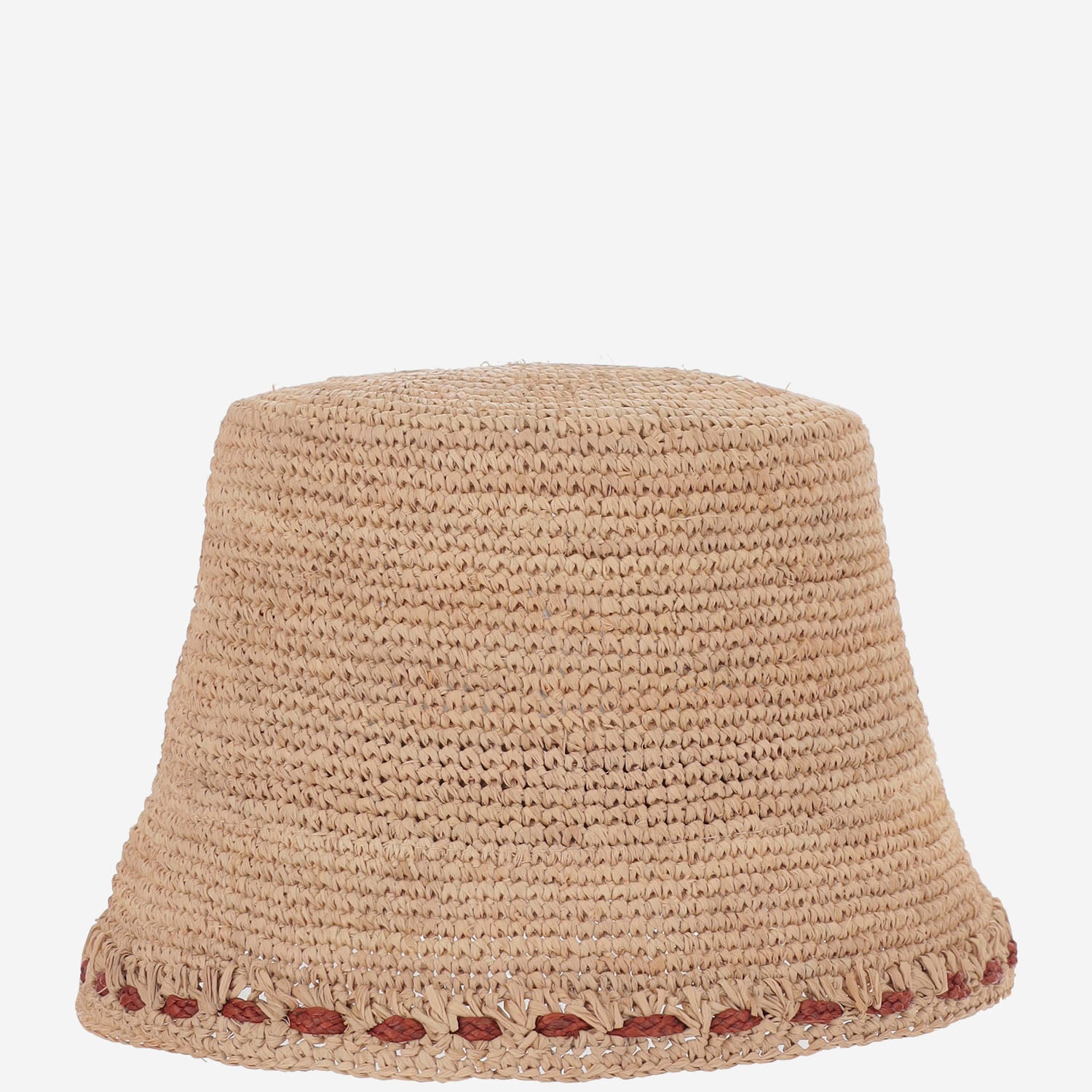 CAPPELLO BUCKET IN RAFIA SOPRA TEA IBELIV 