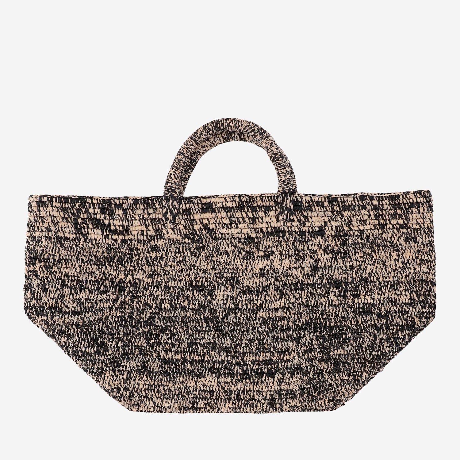 BORSA TOTE MEDIA VANILLA IN RAFIA VANILLA TIGA IBELIV 