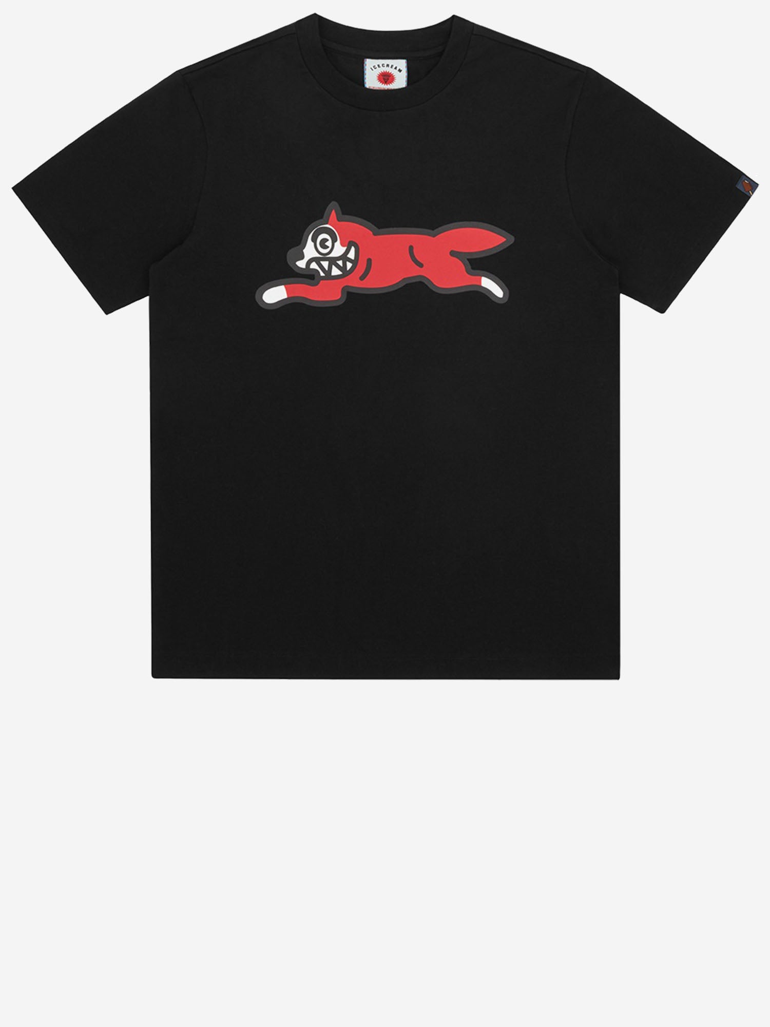 T-SHIRT IN COTONE CON LOGO IC23449 BLACK ICECREAM 