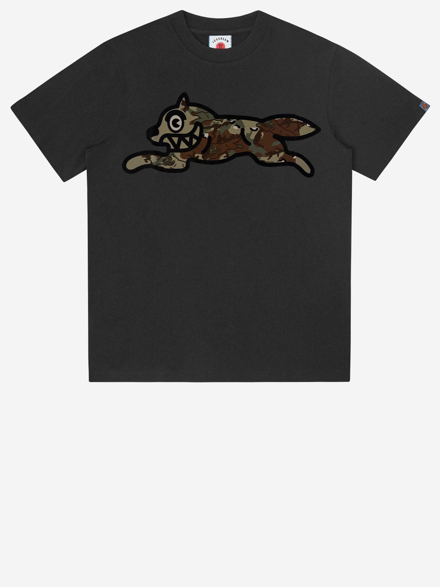 T-SHIRT IN COTONE CON LOGO IC26142 BLACK ICECREAM 