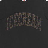 T-SHIRT IN COTONE CON LOGO IC26144 BLACK ICECREAM 
