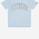 T-SHIRT IN COTONE CON LOGO IC26144 BLUE ICECREAM 