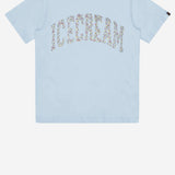 T-SHIRT IN COTONE CON LOGO IC26144 BLUE ICECREAM 