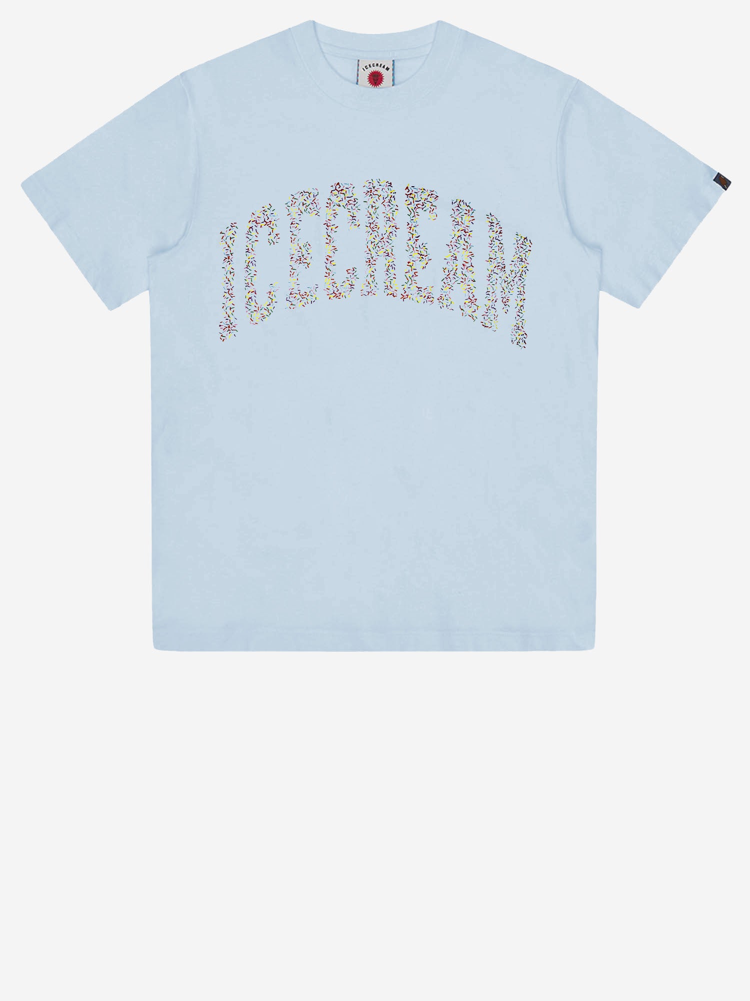 T-SHIRT IN COTONE CON LOGO IC26144 BLUE ICECREAM 