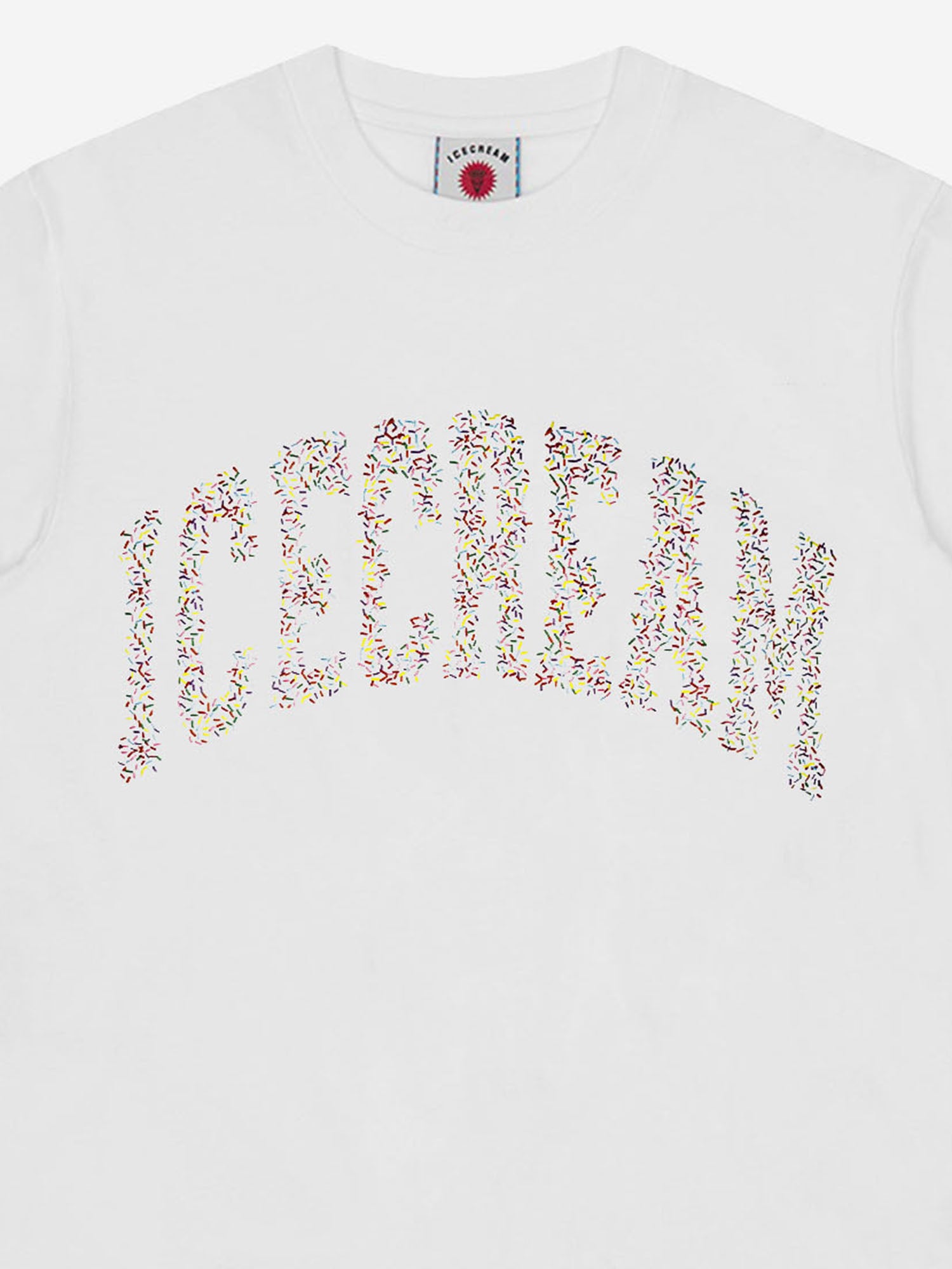 T-SHIRT IN COTONE CON LOGO IC26144 WHITE ICECREAM 