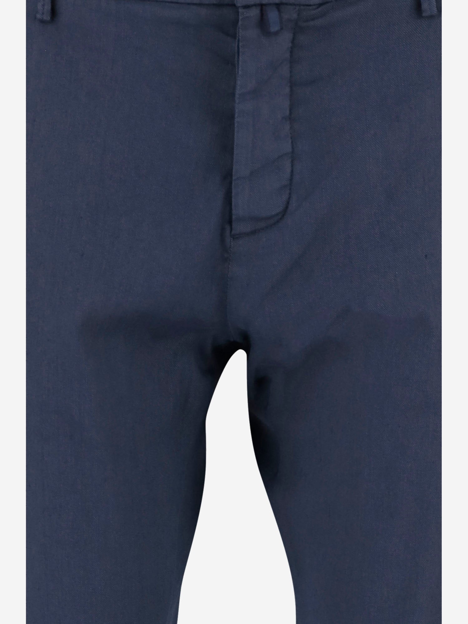 PANTALONI IN COTONE E LINO STRETCH JUMP0026 001Y73 JACOB COHEN 