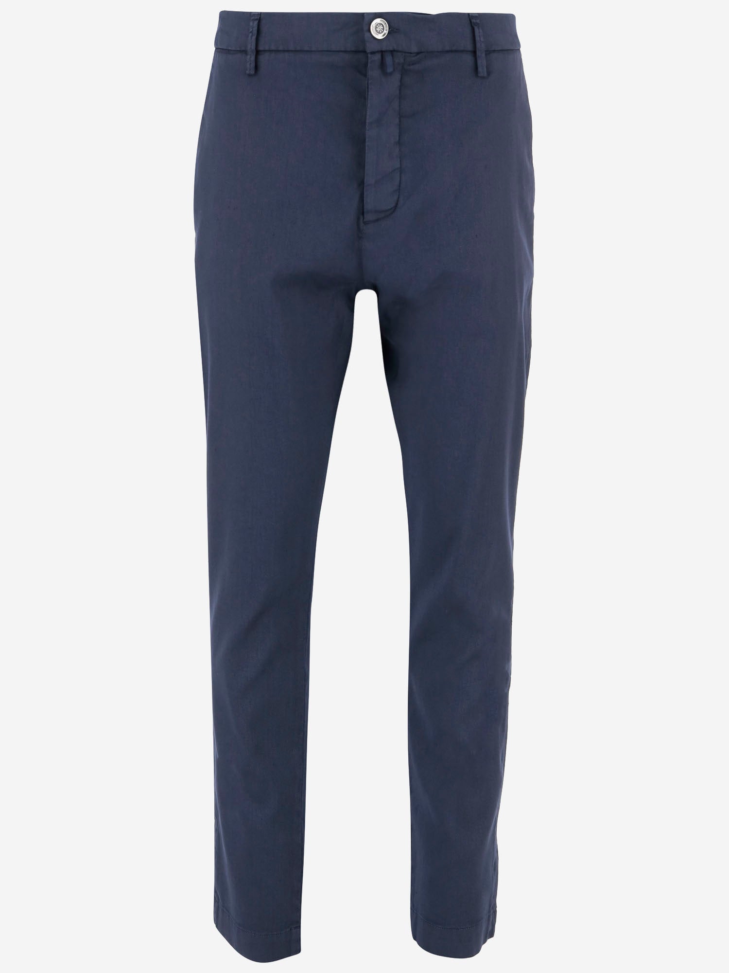 PANTALONI IN COTONE E LINO STRETCH JUMP0026 001Y73 JACOB COHEN 