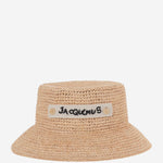 CAPPELLO BUCKET IN RAFIA CON LOGO ACU00835AW00501 142 JACQUEMUS 
