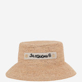 CAPPELLO BUCKET IN RAFIA CON LOGO ACU00835AW00501 142 JACQUEMUS 