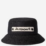 CAPPELLO BUCKET IN RAFIA CON LOGO ACU00835AW00501 990 JACQUEMUS 