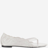 Sandali in pelle e tessuto con dettagli cut-out FOW00203AW00819 100 JACQUEMUS 