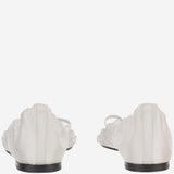 Sandali in pelle e tessuto con dettagli cut-out FOW00203AW00819 100 JACQUEMUS 
