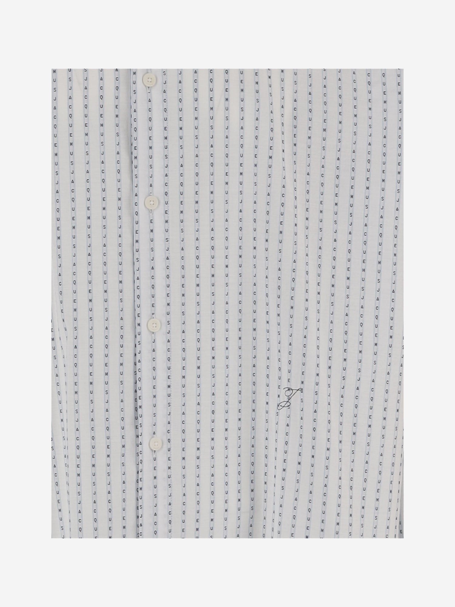 CAMICIA IN COTONE A RIGHE CON LOGO SHM00572AW00779 1LX JACQUEMUS 