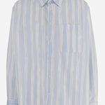 CAMICIA IN COTONE CON MOTIVO A RIGHE SHM00605AW00691 3GT JACQUEMUS 