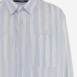 CAMICIA IN COTONE CON MOTIVO A RIGHE SHM00605AW00691 3GT JACQUEMUS 