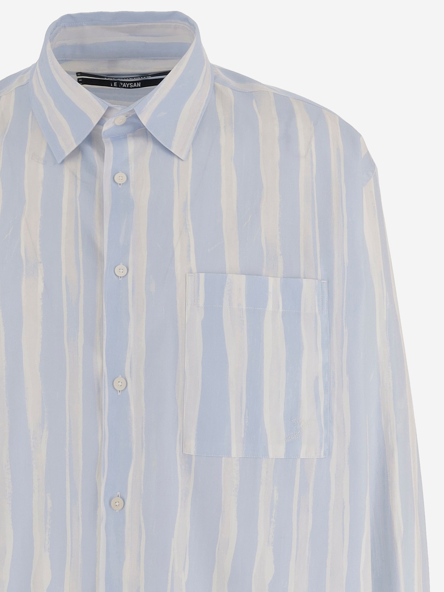 CAMICIA IN COTONE CON MOTIVO A RIGHE SHM00605AW00691 3GT JACQUEMUS 