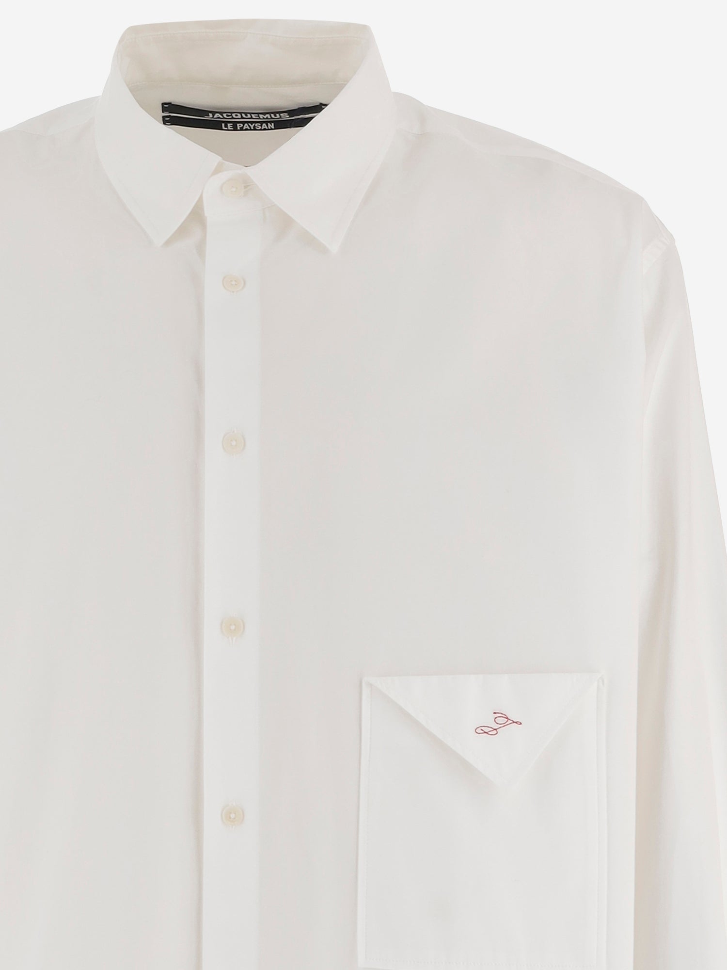 CAMICIA NAPPE IN COTONE CON TASCHINO RIPIEGATO SHM00607AW00351 100 JACQUEMUS 