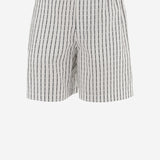 PANTALONI CORTI IN COTONE CON LOGO SOM00539AW00782 1LZ JACQUEMUS 