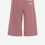 PANTALONI CORTI IN COTONE CON MOTIVO A RIGHE SOW00616AJ00286 4LR JACQUEMUS 