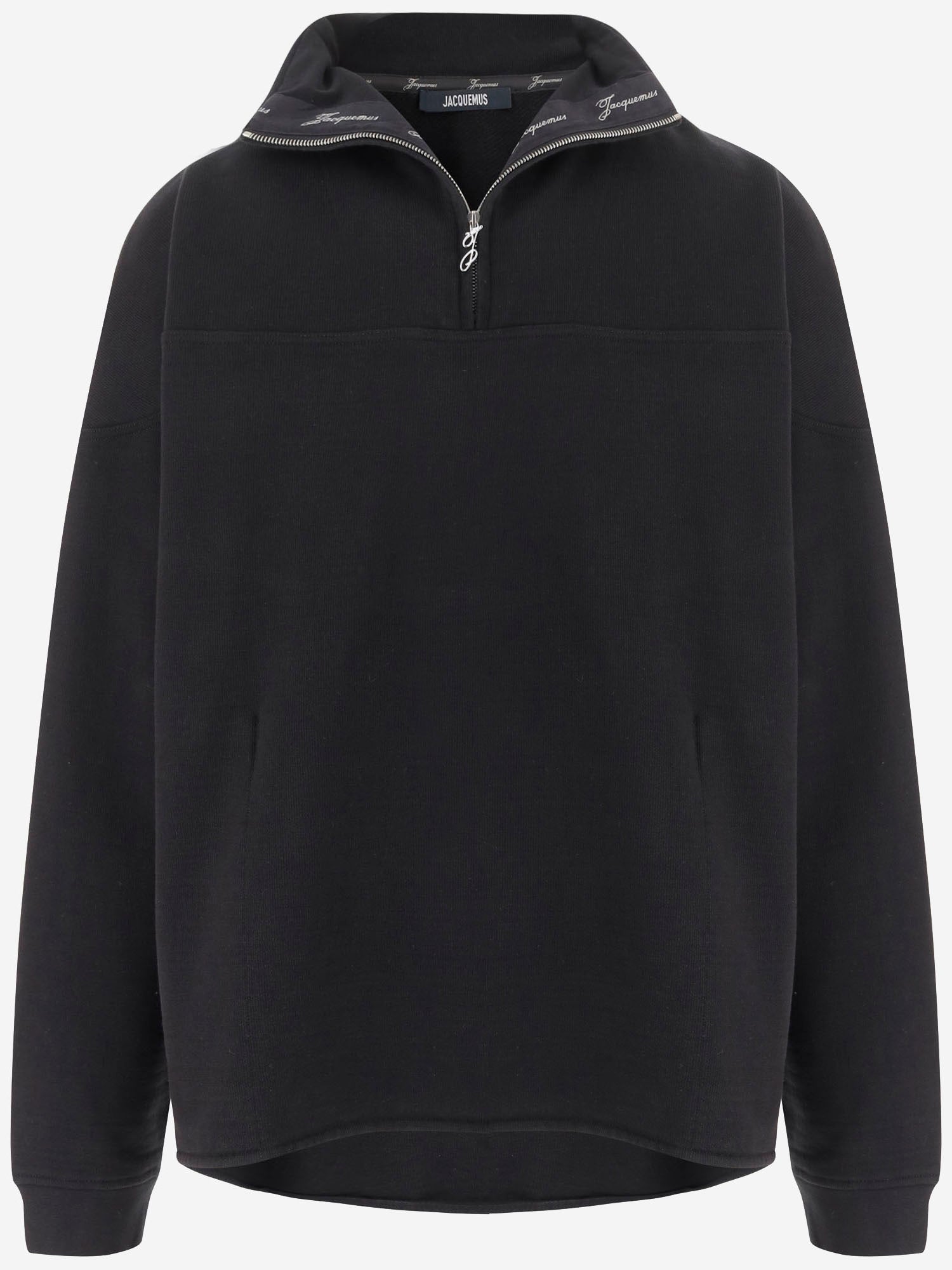FELPA ROND CARRÉ CON COLLO DOLCEVITA E ZIP SSM00321AJ00255 990 JACQUEMUS 