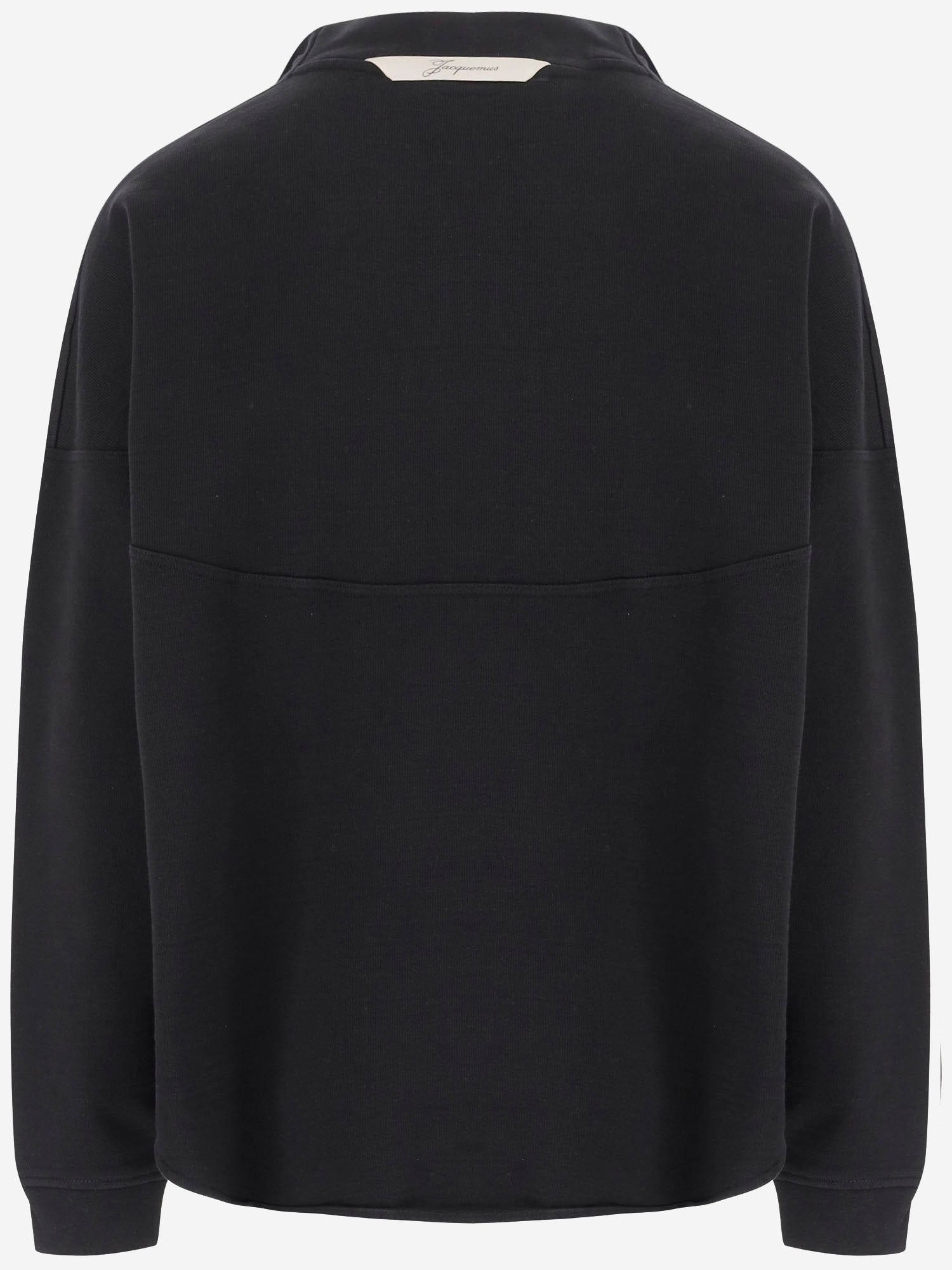 FELPA ROND CARRÉ CON COLLO DOLCEVITA E ZIP SSM00321AJ00255 990 JACQUEMUS 