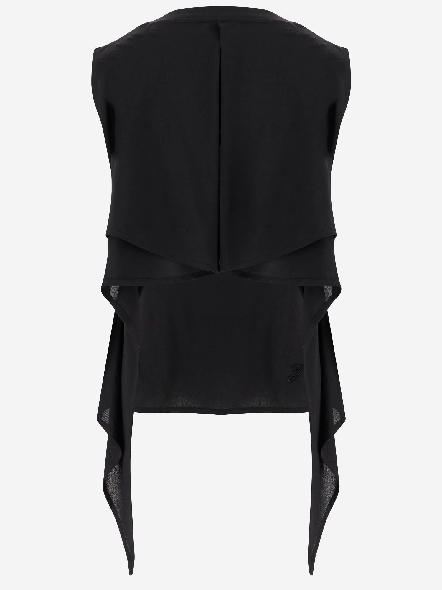 TOP SENZA MANICHE IN MISTO CARTA CON PANNELLI LATERALI ALLUNGATI TOW00910AJ00254 990 JACQUEMUS 