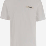 T-SHIRT IN COTONE CON LOGO TSM00133AJ00226 100 JACQUEMUS 