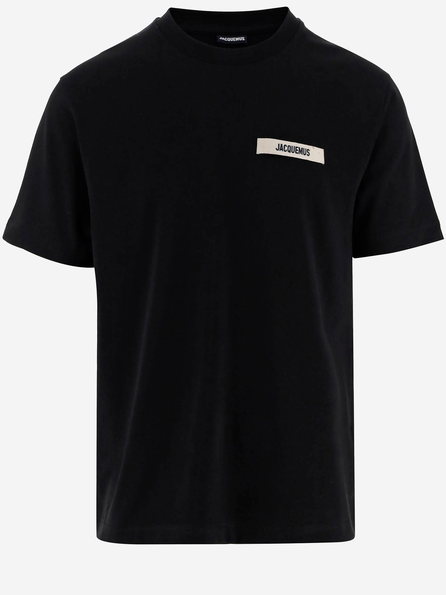 T-SHIRT IN COTONE CON LOGO TSM00133AJ00226 990 JACQUEMUS 