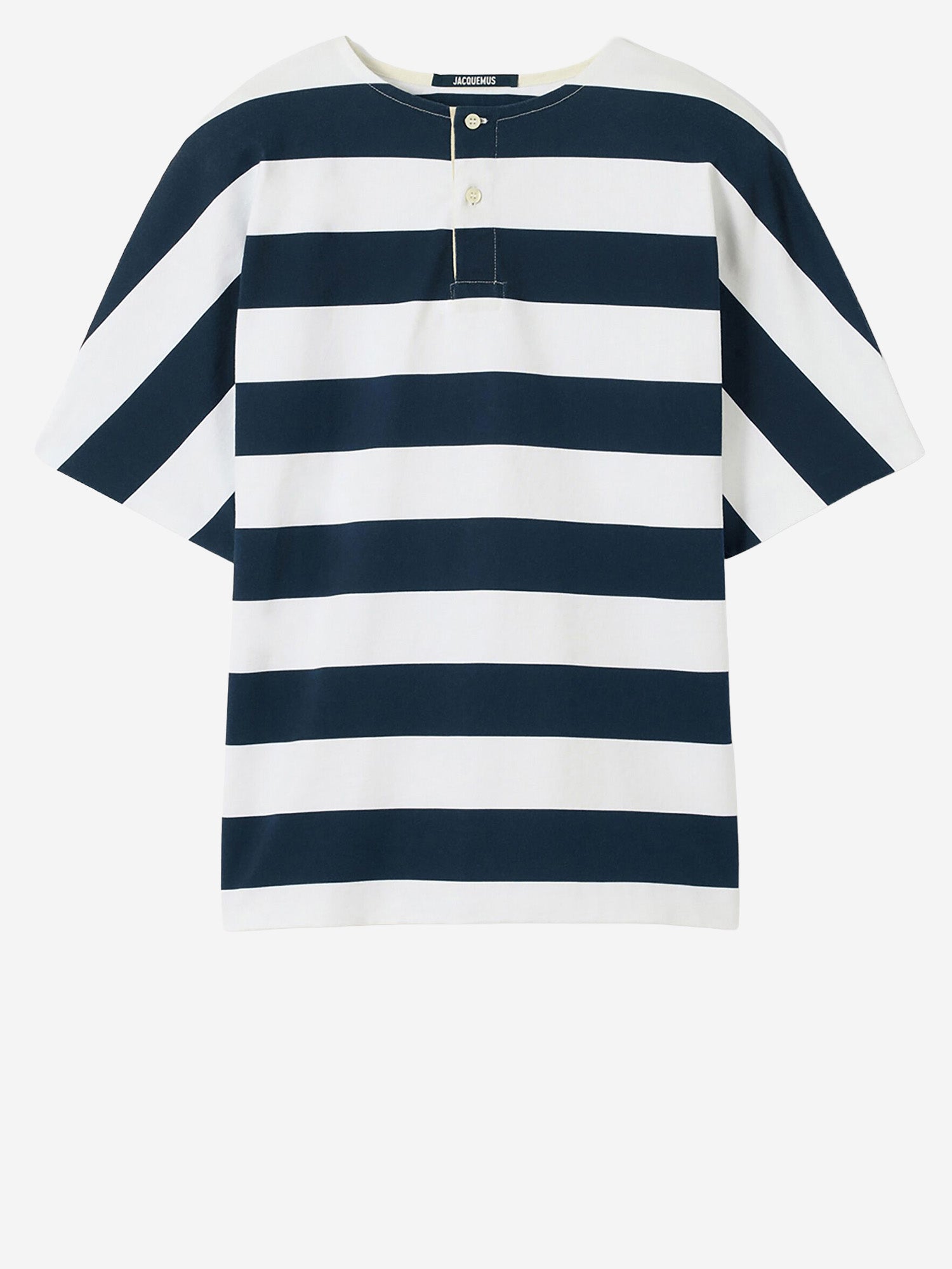 T-SHIRT MARINIÈRE IN COTONE TSM00581AJ00045 3FR JACQUEMUS 