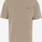 T-shirt in cotone con logo TSM00590AJ00256 150 JACQUEMUS 