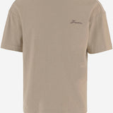 T-shirt in cotone con logo TSM00590AJ00256 150 JACQUEMUS 