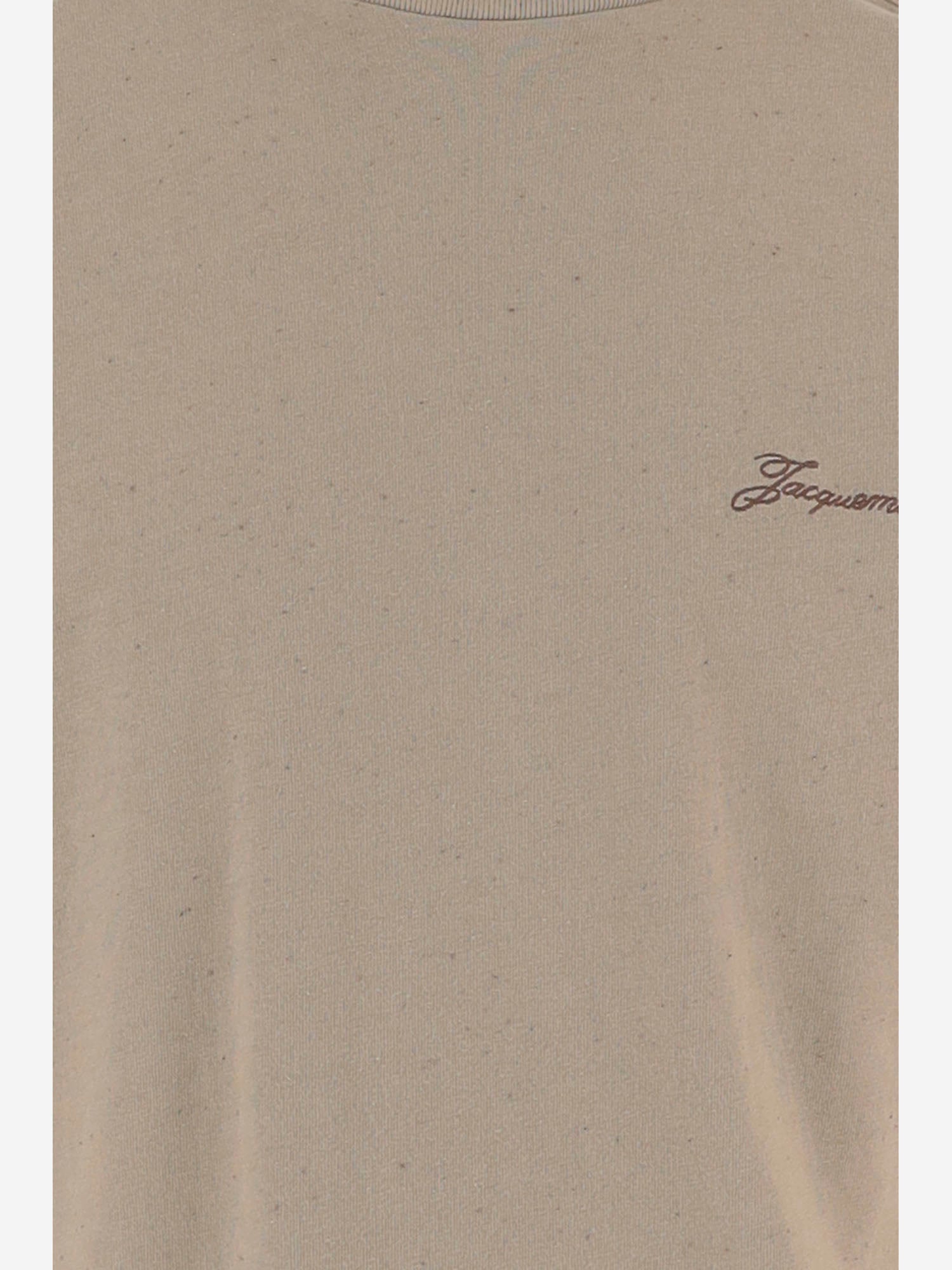 T-shirt in cotone con logo TSM00590AJ00256 150 JACQUEMUS 