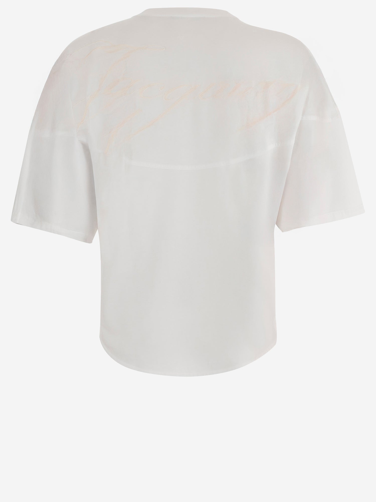 T-SHIRT IN COTONE CON LOGO POSTERIORE TSM00610AJ00029 1NV JACQUEMUS 