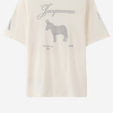 T-shirt le paysan donkey in cotone TSM00625AJ00266 1NW JACQUEMUS 