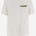 T-SHIRT IN COTONE CON LOGO TSM00643AJ00289 1NJ JACQUEMUS 