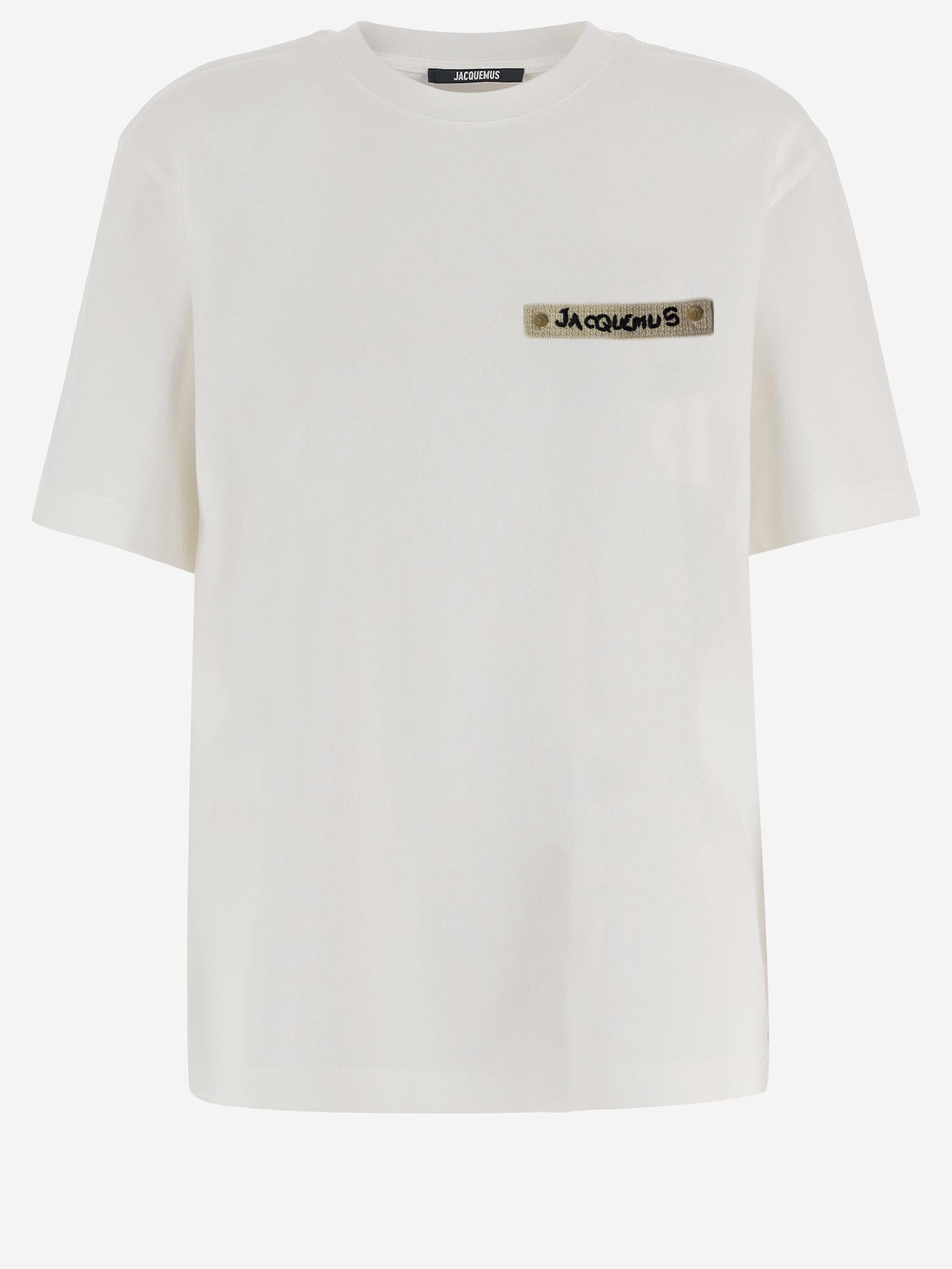 T-SHIRT IN COTONE CON LOGO TSM00643AJ00289 1NJ JACQUEMUS 