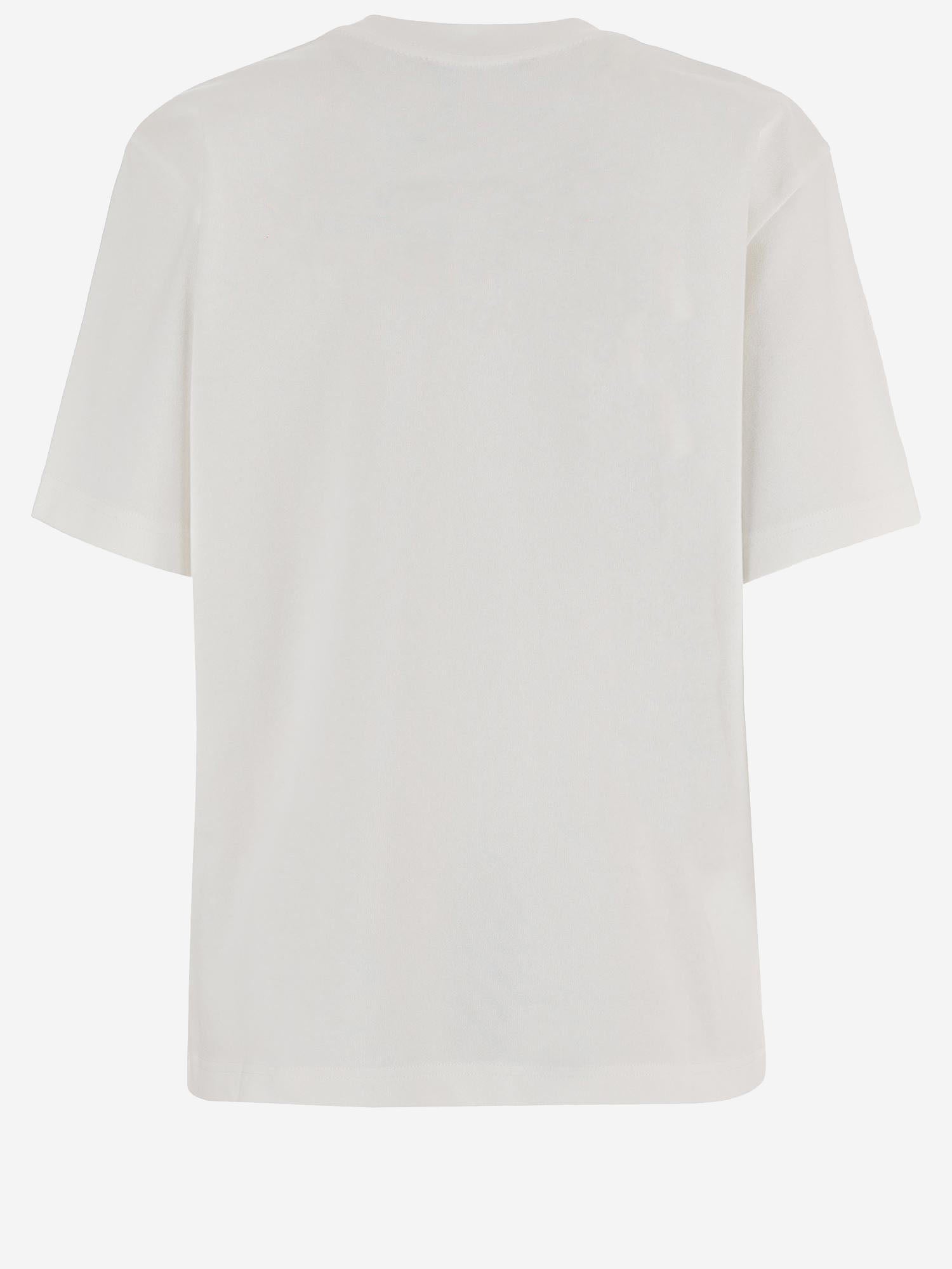 T-SHIRT IN COTONE CON LOGO TSM00643AJ00289 1NJ JACQUEMUS 