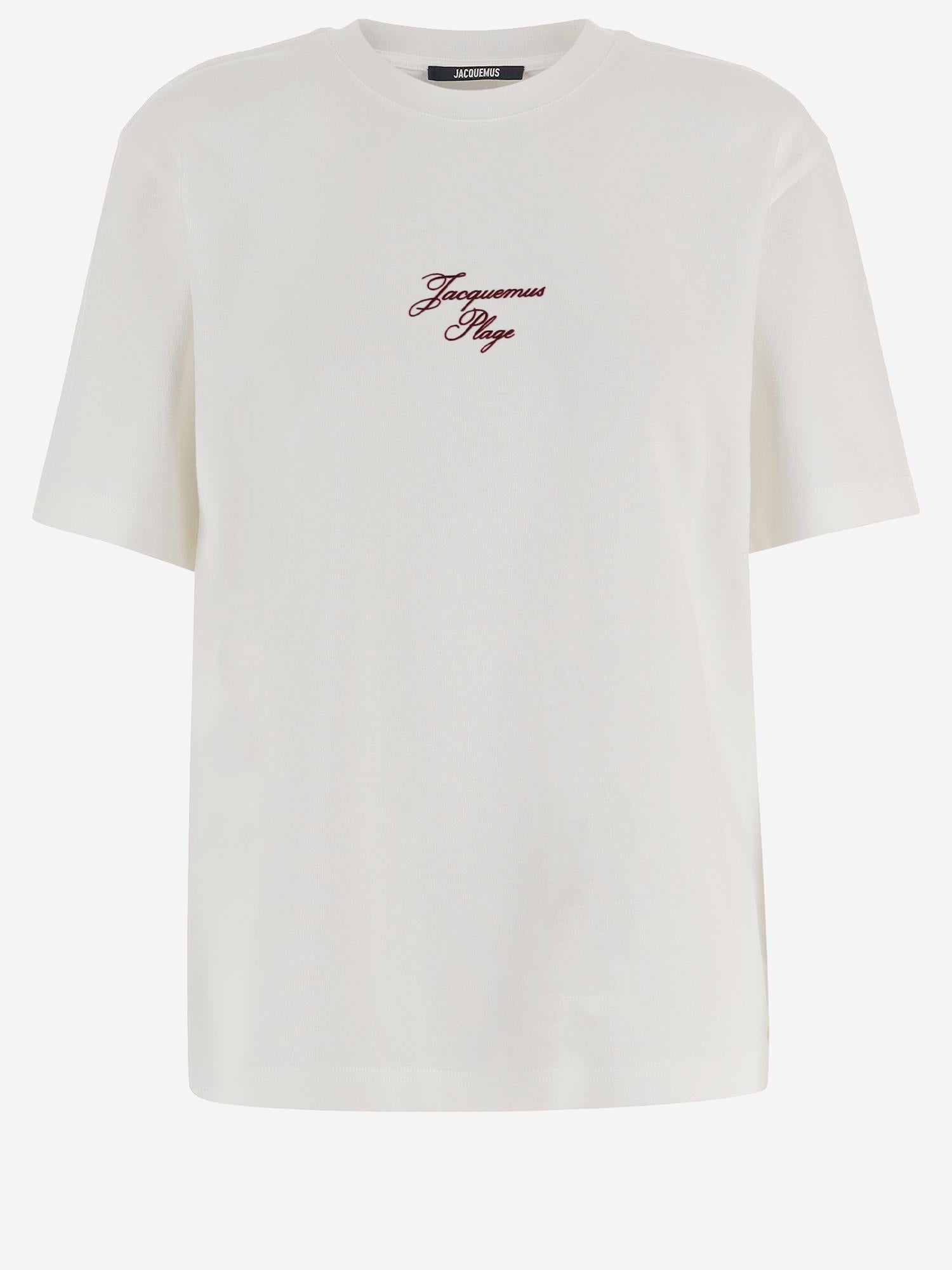 T-SHIRT IN COTONE CON LOGO TSU00320AJ00285 1NG JACQUEMUS 