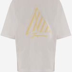 T-SHIRT IN COTONE CON LOGO TSU00321AJ00285 1NH JACQUEMUS 
