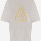 T-SHIRT IN COTONE CON LOGO TSU00321AJ00285 1NH JACQUEMUS 