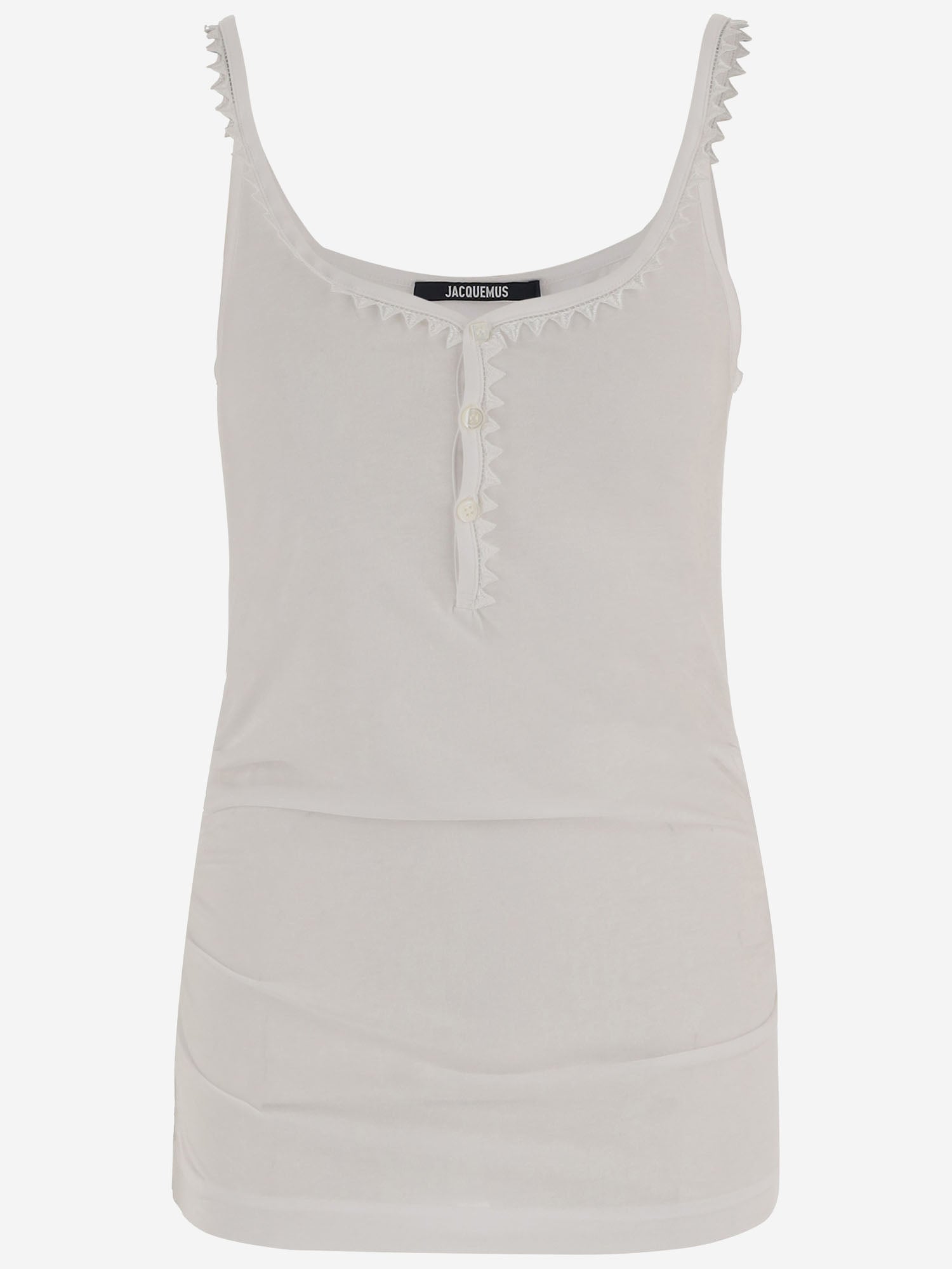TOP IN COTONE CON MEZZA ABOTTONATURA TSW00567AJ00189 100 JACQUEMUS 