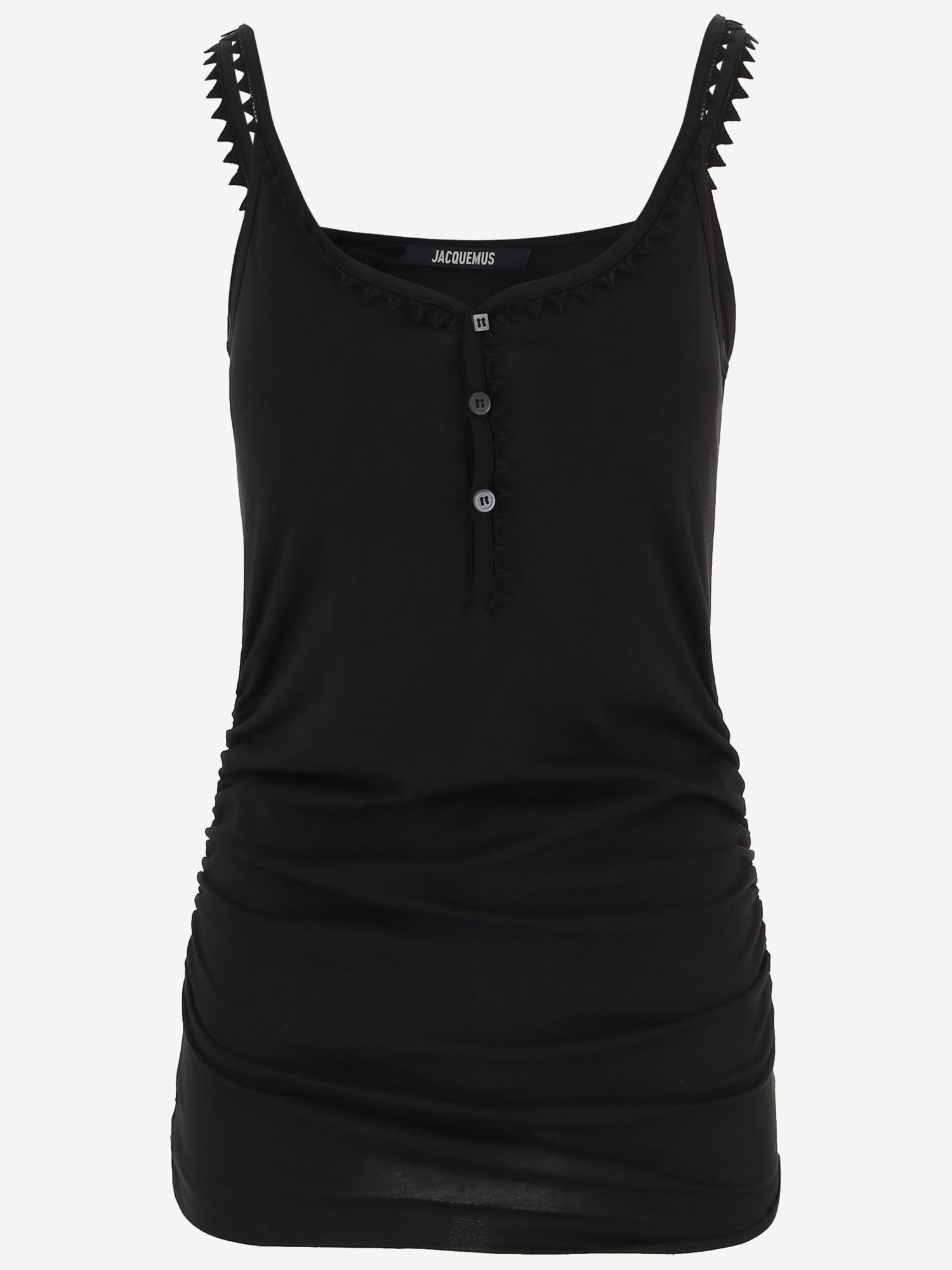 TOP IN COTONE CON MEZZA ABOTTONATURA TSW00567AJ00189 990 JACQUEMUS 