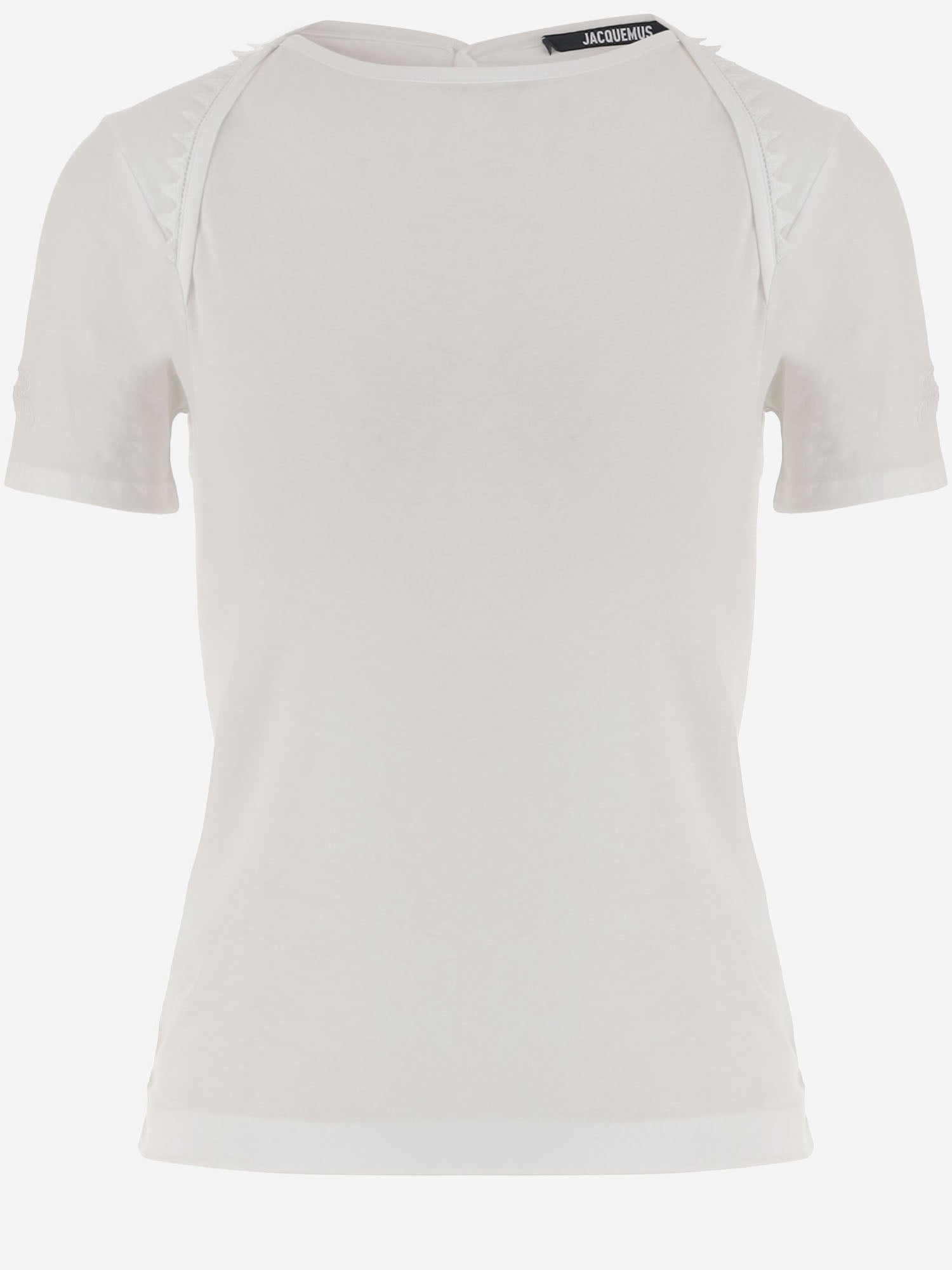 TOP IN COTONE CON BOTTONIERA POSTERIORE TSW00568AJ00189 100 JACQUEMUS 