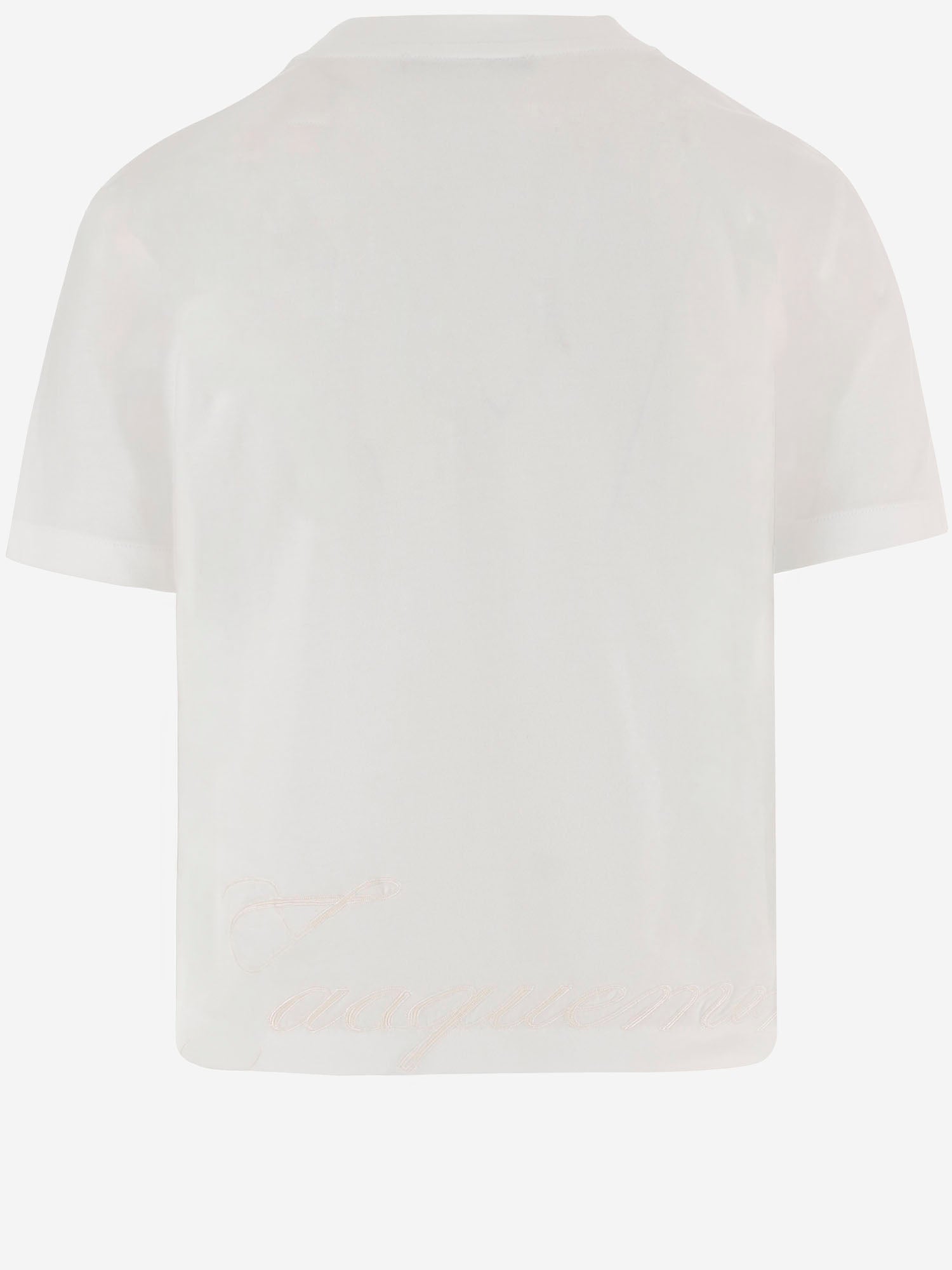 T-SHIRT IN COTONE CON LOGO POSTERIORE TSW00578AJ00029 1NV JACQUEMUS 