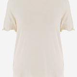 T-SHIRT IN MISTO SETA J01NF0006 J20341105 JIL SANDER 