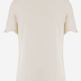 T-SHIRT IN MISTO SETA J01NF0006 J20341105 JIL SANDER 