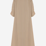 ABITO LUNGO IN COTONE CON MOTIVO A RIGHE J02CT0599 J45328273 JIL SANDER 